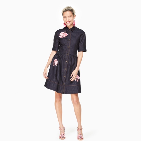kate spade Dresses & Skirts - kate spade | rose denim shirtdress